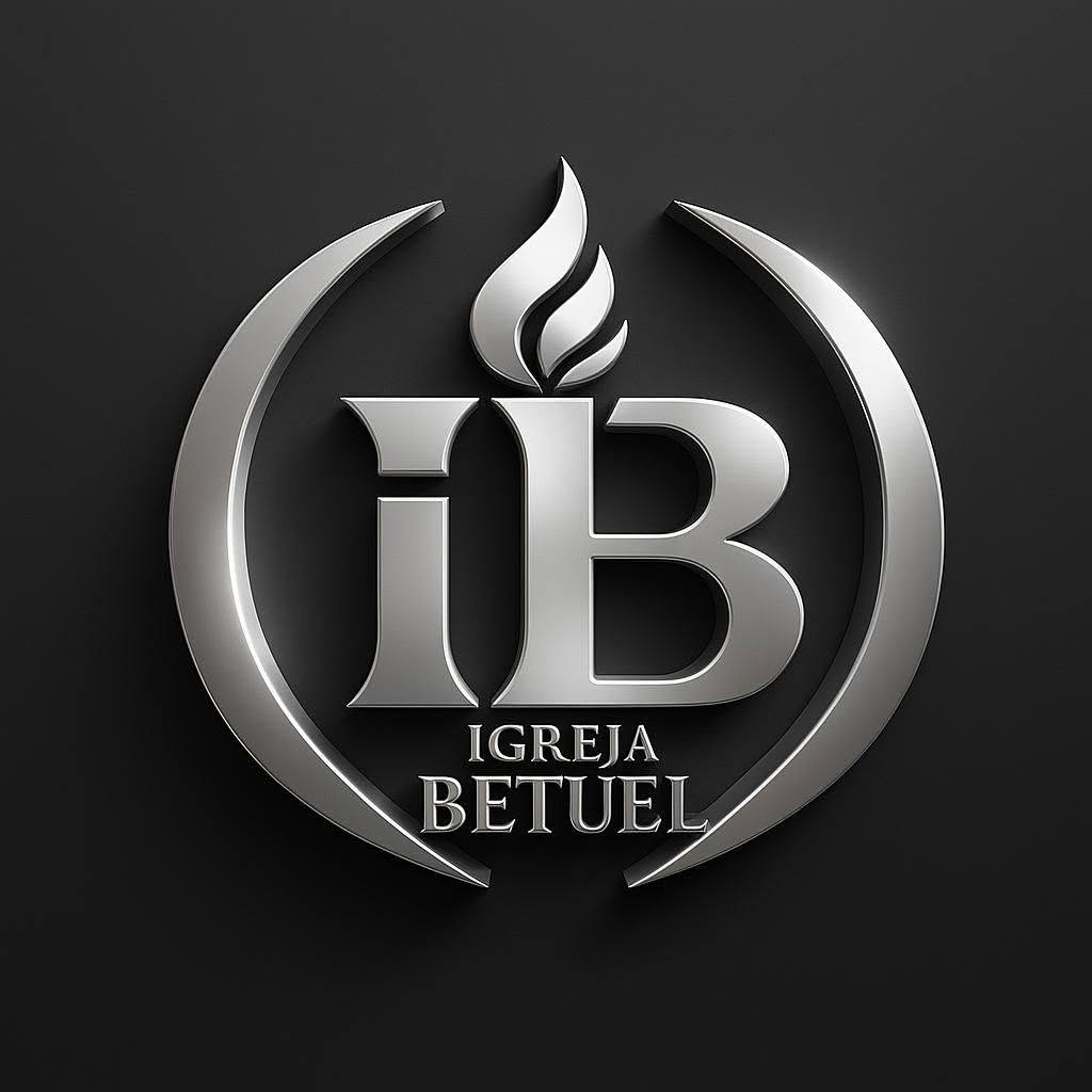 Logo da Igreja Betuel, com as letras iB e uma chama em prata